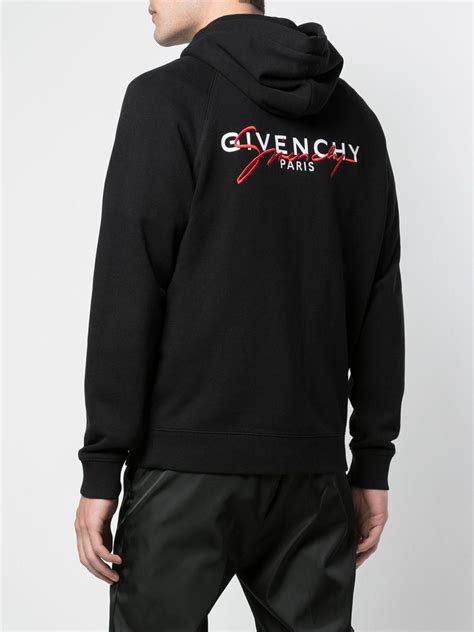 givenchy black logo hoodie|givenchy men's black hoodie.